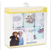 Панталони за обука на девојчиња од замрзнати мали деца, - пакет, големини 2T -3T