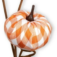 Висина, есен, жетва портокалова карирана декорација од тиква, начин за славење