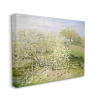 Stuple industries бело цвета дрво овоштарник поле Импресионистичка четка за четки за сликање завиткано платно